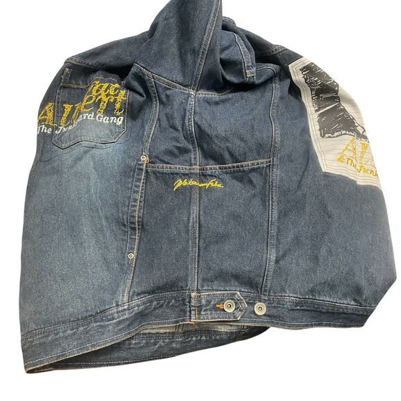 Platinum FUBU Fat Albert & The Junkyard Gang Men's XXL Denim Jacket Vintage - Picture 4 of 16